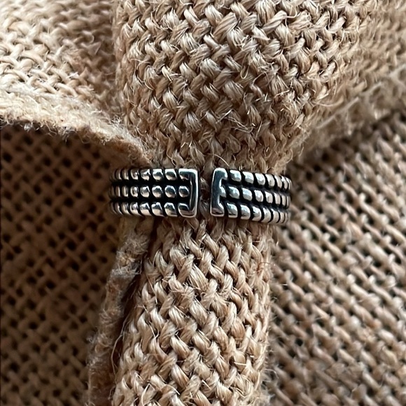 LOVE Heart Rings Vintage Handmade Weave Thai Silver adjustable ring New - Picture 12 of 16